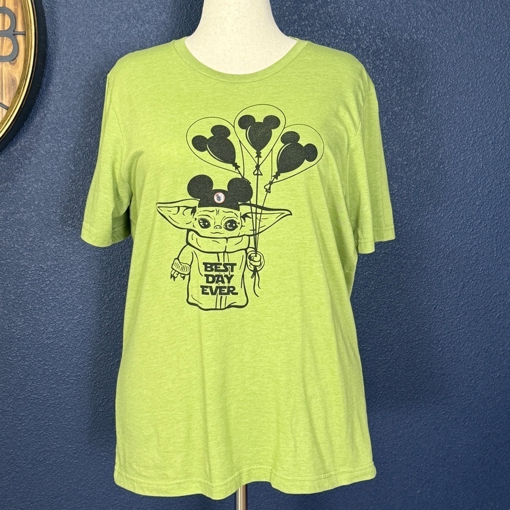 Bella Canvas Disney Star Wars Grogu Baby Yoda Light Green Tee Unisex XL
